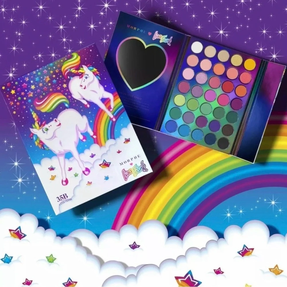 VAULTED ~ Morphe x Lisa Frank ~ ‘35B PRANCING UNI’S' Artistry Eyeshadow Palette